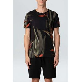 PRODUTO TESTE Camiseta Preta Folhas Osklen